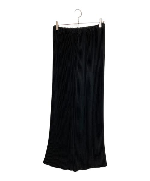 ENFOLD（エンフォルド）ENFOLD (エンフォルド) ライトクロスブラックプリーツワイドパンツ ブラック サイズ:36の古着・服飾アイテム