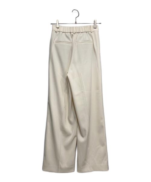 NOLLEY'S sophi（ノーリーズソフィー）NOLLEY'S sophi (ノーリーズソフィー) ウォッシャブル強撚ツイルワイドパンツ ホワイト サイズ:34の古着・服飾アイテム