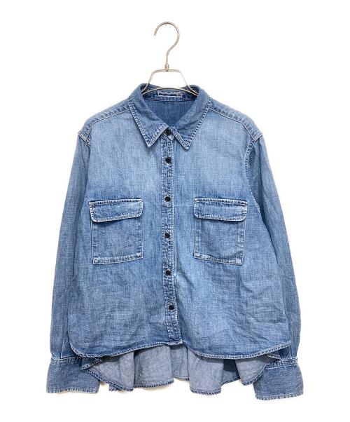 RIVE DROITE（リヴドロワ）RIVE DROITE (リヴドロワ) バックフレアショートシャツ インディゴ サイズ:Fの古着・服飾アイテム