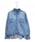 RIVE DROITE（リヴドロワ）の古着「バックフレアショートシャツ」｜インディゴ