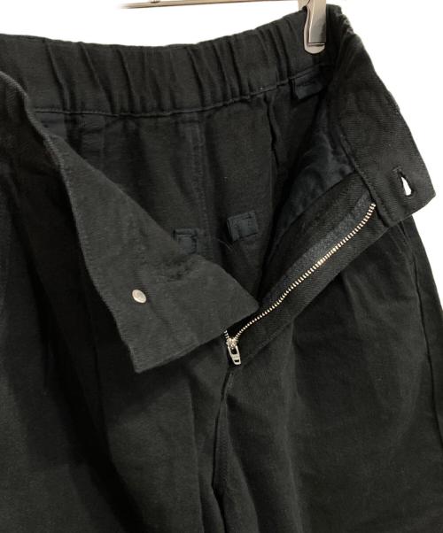 Adam et Rope（アダム エ ロペ）Adam et Rope (アダム エ ロペ) コットンリネンカーヴィーパンツ ブラック サイズ:36の古着・服飾アイテム