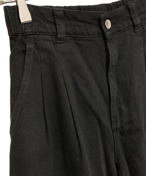 Adam et Rope（アダム エ ロペ）Adam et Rope (アダム エ ロペ) コットンリネンカーヴィーパンツ ブラック サイズ:36の古着・服飾アイテム