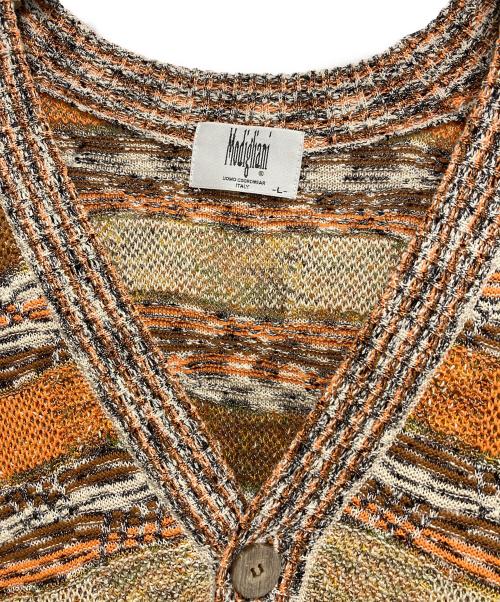 modigliani（モディリアーニ）modigliani (モディリアーニ) カーディガン オレンジ サイズ:Lの古着・服飾アイテム