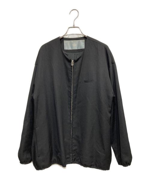 Dulcamara（ドゥルカマラ）Dulcamara (ドゥルカマラ) ノーカラーウールジャケット ブラック サイズ:1の古着・服飾アイテム