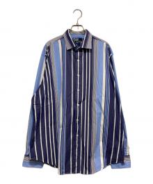 POLO RALPH LAUREN（ポロ・ラルフローレン）の古着「ロングスリーブシャツ」｜ネイビー×ブルー