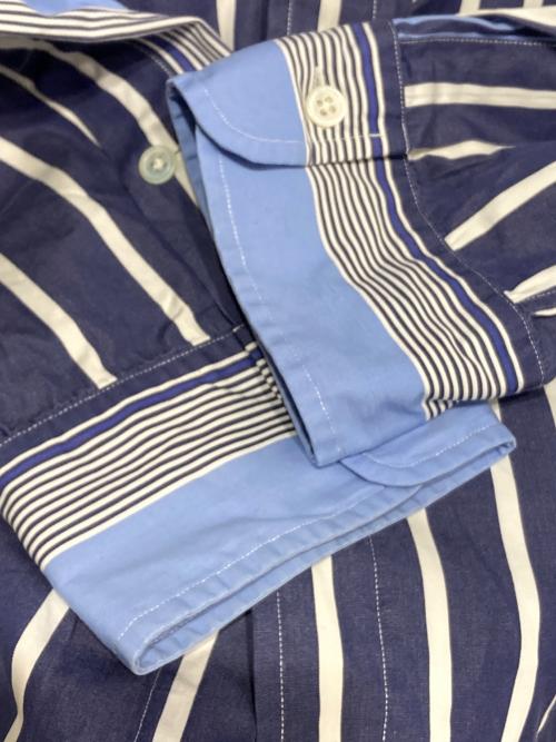 POLO RALPH LAUREN（ポロ・ラルフローレン）POLO RALPH LAUREN (ポロ・ラルフローレン) ロングスリーブシャツ ネイビー×ブルー サイズ:XXLの古着・服飾アイテム