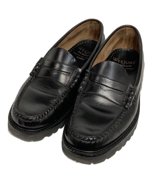 G.H.BASS（ジーエイチバス）G.H.BASS (ジーエイチバス) 別注コインローファー ブラック サイズ:7 1/2の古着・服飾アイテム