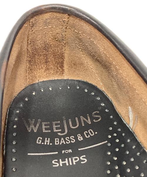 G.H.BASS（ジーエイチバス）G.H.BASS (ジーエイチバス) 別注コインローファー ブラック サイズ:7 1/2の古着・服飾アイテム