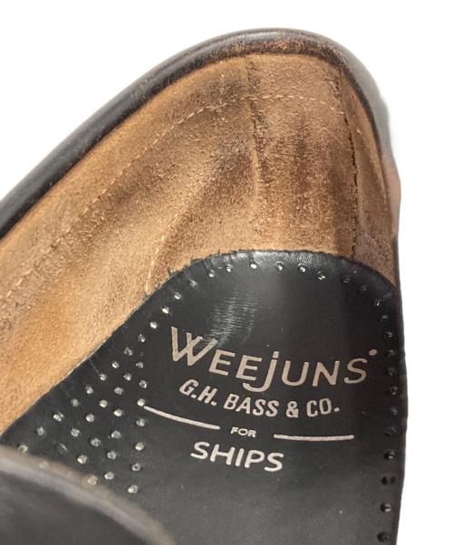 G.H.BASS（ジーエイチバス）G.H.BASS (ジーエイチバス) 別注コインローファー ブラック サイズ:7 1/2の古着・服飾アイテム
