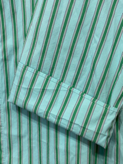 GALERIE VIE（ギャルリーヴィー）GALERIE VIE (ギャルリーヴィー) コットンストレッチブロード ギャザーネックワンピース グリーン サイズ:Fの古着・服飾アイテム