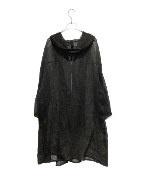 Y's（ワイズ）Y's (ワイズ) 変形リネンブレンドカーディガン ブラック サイズ:2の古着・服飾アイテム