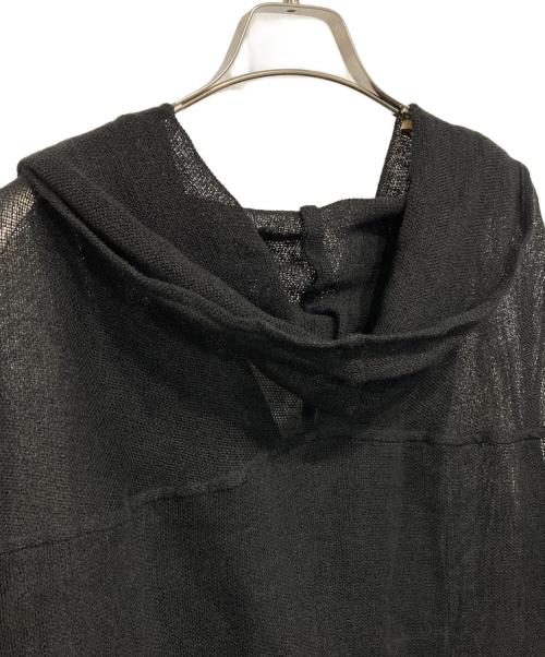 Y's（ワイズ）Y's (ワイズ) 変形リネンブレンドカーディガン ブラック サイズ:2の古着・服飾アイテム