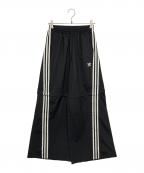 adidasアディダス）の古着「オーバーサイズ ジップオフトラックパンツ」｜ホワイト×ブラック