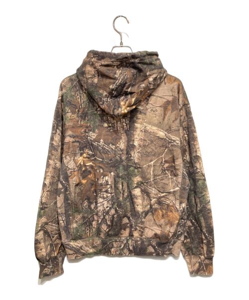 THE BLACK EYE PATCH（ブラックアイパッチ）THE BLACK EYE PATCH (ブラックアイパッチ) OG LABEL SAFETY REAL TREE CAMO HOODIE ベージュ×オリーブ サイズ:Mの古着・服飾アイテム