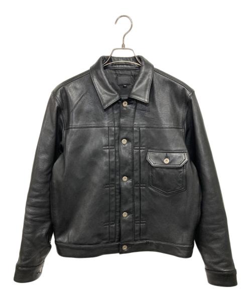 DANKE SCHON（ダンケ シェーン）DANKE SCHON (ダンケ シェーン) ラムレザーシングルライダースジャケット ブラック サイズ:Ｍの古着・服飾アイテム