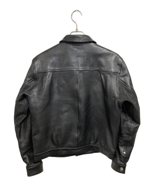 DANKE SCHON（ダンケ シェーン）DANKE SCHON (ダンケ シェーン) ラムレザーシングルライダースジャケット ブラック サイズ:Ｍの古着・服飾アイテム