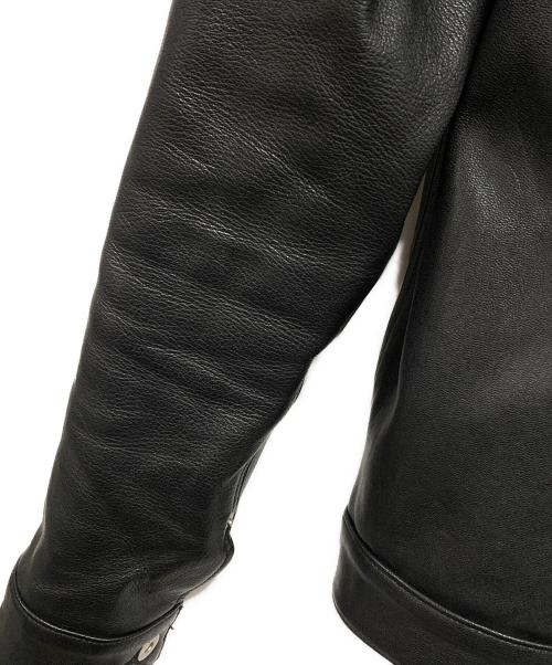 DANKE SCHON（ダンケ シェーン）DANKE SCHON (ダンケ シェーン) ラムレザーシングルライダースジャケット ブラック サイズ:Ｍの古着・服飾アイテム