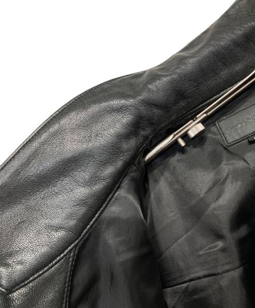 DANKE SCHON（ダンケ シェーン）DANKE SCHON (ダンケ シェーン) ラムレザーシングルライダースジャケット ブラック サイズ:Ｍの古着・服飾アイテム