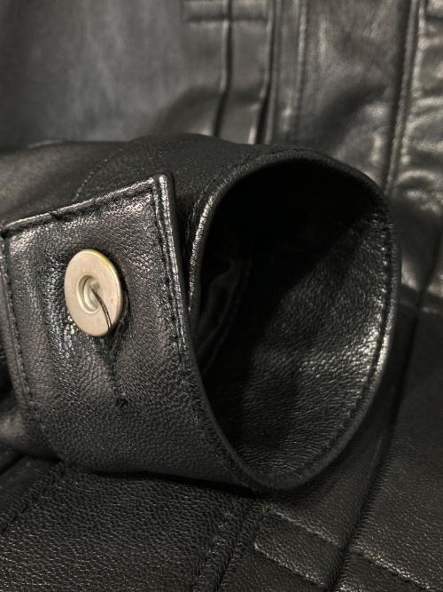 DANKE SCHON（ダンケ シェーン）DANKE SCHON (ダンケ シェーン) ラムレザーシングルライダースジャケット ブラック サイズ:Ｍの古着・服飾アイテム