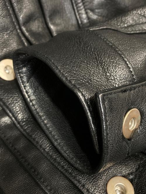 DANKE SCHON（ダンケ シェーン）DANKE SCHON (ダンケ シェーン) ラムレザーシングルライダースジャケット ブラック サイズ:Ｍの古着・服飾アイテム