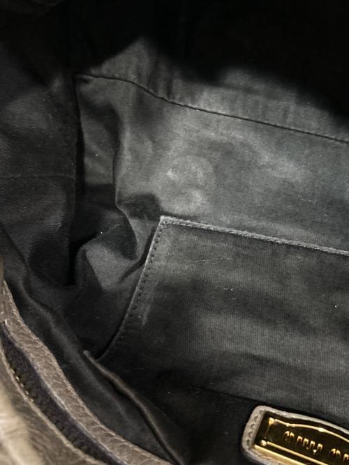 MIU MIU（ミュウミュウ）MIU MIU (ミュウミュウ) VITELLO LUX-2WAYショルダーバッグ ベージュの古着・服飾アイテム