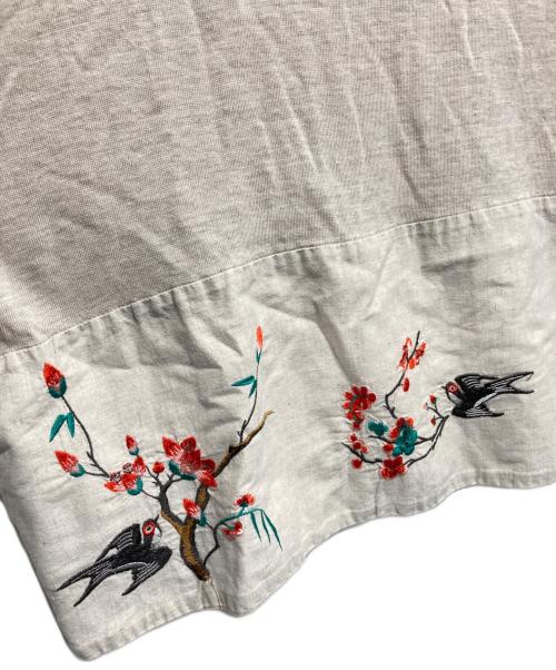 KAPITAL（キャピタル）KAPITAL (キャピタル) リネン天竺 BIGノースリーブTシャツ アイボリー サイズ:0(XS)の古着・服飾アイテム