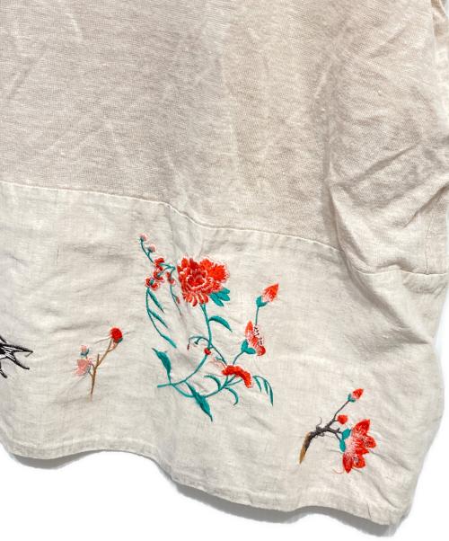KAPITAL（キャピタル）KAPITAL (キャピタル) リネン天竺 BIGノースリーブTシャツ アイボリー サイズ:0(XS)の古着・服飾アイテム