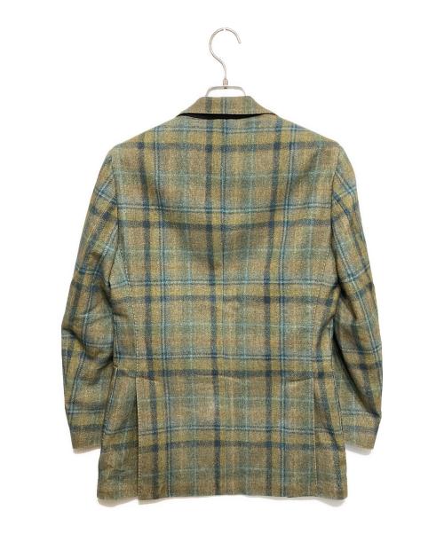 LARDINI（ラルディーニ）LARDINI (ラルディーニ) チェックウールテーラードジャケット グリーン サイズ:42の古着・服飾アイテム