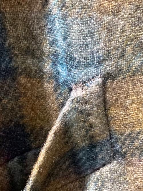 LARDINI（ラルディーニ）LARDINI (ラルディーニ) チェックウールテーラードジャケット グリーン サイズ:42の古着・服飾アイテム