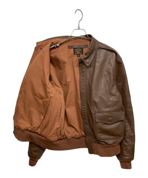MORGAN MEMPHIS BELLE（モーガン メンフィス ベル）MORGAN MEMPHIS BELLE (モーガン メンフィス ベル) TYPE A-2-レザーフライトジャケット ブラウン サイズ:44の古着・服飾アイテム