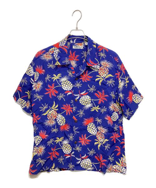 Sun Surf（サンサーフ）Sun Surf (サンサーフ) RAYON HAWAIIAN SHIRT レッド×ブルー サイズ:XLの古着・服飾アイテム