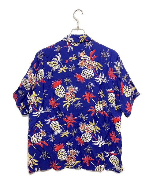 Sun Surf（サンサーフ）Sun Surf (サンサーフ) RAYON HAWAIIAN SHIRT レッド×ブルー サイズ:XLの古着・服飾アイテム