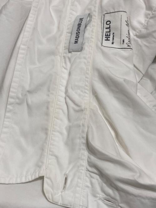 MADISON BLUE（マディソンブルー）MADISON BLUE (マディソンブルー) タイプライターマダムシャツ ホワイト サイズ:01(S)の古着・服飾アイテム