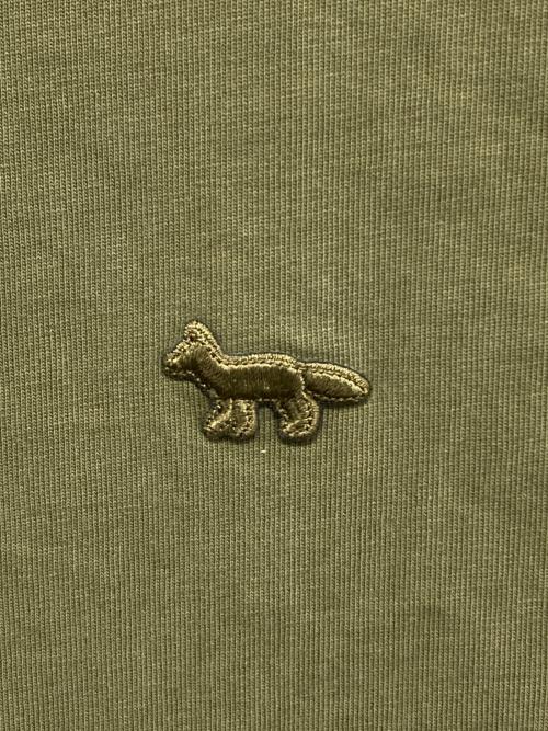 maison kitsune（メゾンキツネ）MAISON KITSUNE (メゾンキツネ) ワンポイントフォックスTシャツ グリーン サイズ:Mの古着・服飾アイテム