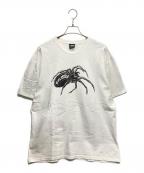stussyステューシー）の古着「スパイダープリントTシャツ」｜ホワイト
