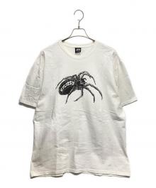 stussy（ステューシー）の古着「スパイダープリントTシャツ」｜ホワイト