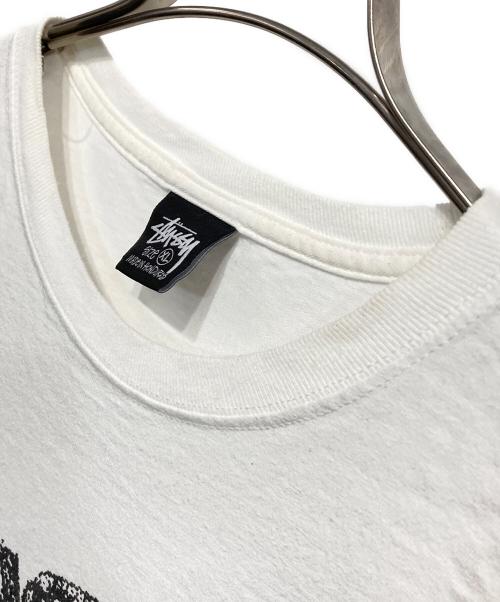 stussy（ステューシー）stussy (ステューシー) スパイダープリントTシャツ ホワイト サイズ:XLの古着・服飾アイテム