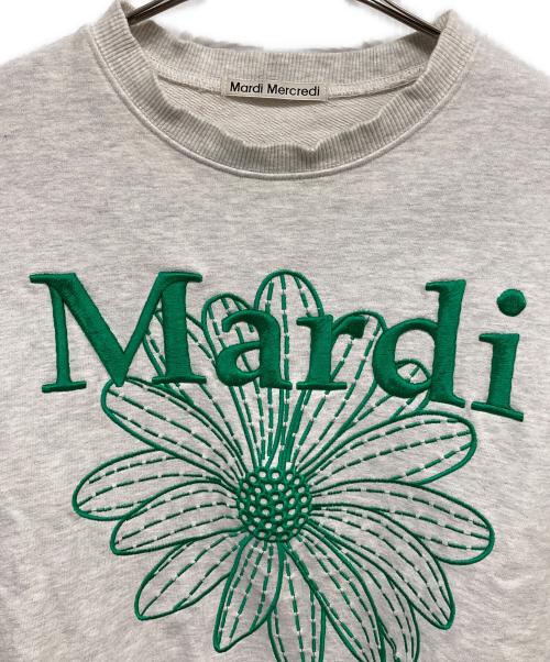 Mardi Mercredi（マルディメクルディ）Mardi Mercredi (マルディメクルディ) ロゴスウェット グレー サイズ:記載無しの古着・服飾アイテム