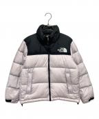 THE NORTH FACEザ ノース フェイス）の古着「Short Nuptse Jacket」｜ブラック×ラベンダー