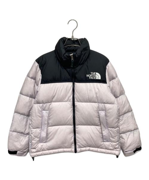 THE NORTH FACE（ザ ノース フェイス）THE NORTH FACE (ザ ノース フェイス) Short Nuptse Jacket ブラック×ラベンダー サイズ:Mの古着・服飾アイテム