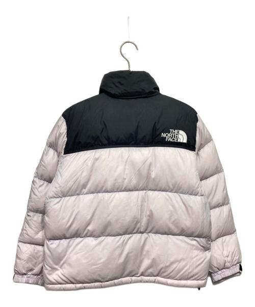 THE NORTH FACE（ザ ノース フェイス）THE NORTH FACE (ザ ノース フェイス) Short Nuptse Jacket ブラック×ラベンダー サイズ:Mの古着・服飾アイテム