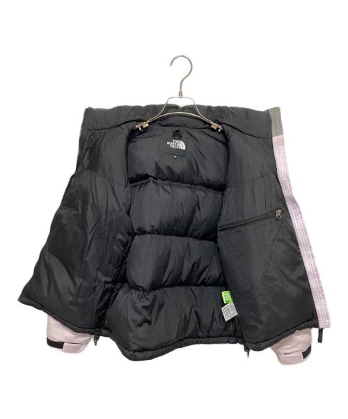 THE NORTH FACE（ザ ノース フェイス）THE NORTH FACE (ザ ノース フェイス) Short Nuptse Jacket ブラック×ラベンダー サイズ:Mの古着・服飾アイテム