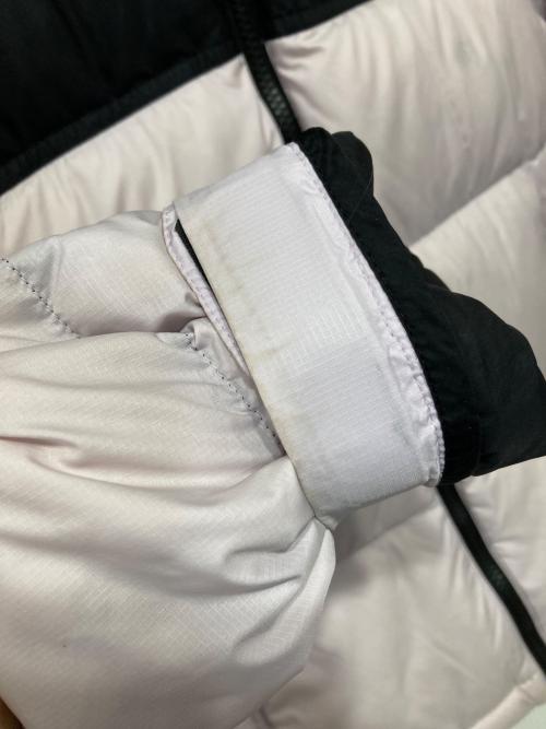 THE NORTH FACE（ザ ノース フェイス）THE NORTH FACE (ザ ノース フェイス) Short Nuptse Jacket ブラック×ラベンダー サイズ:Mの古着・服飾アイテム