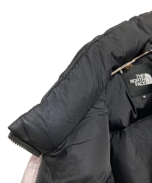 THE NORTH FACE（ザ ノース フェイス）THE NORTH FACE (ザ ノース フェイス) Short Nuptse Jacket ブラック×ラベンダー サイズ:Mの古着・服飾アイテム