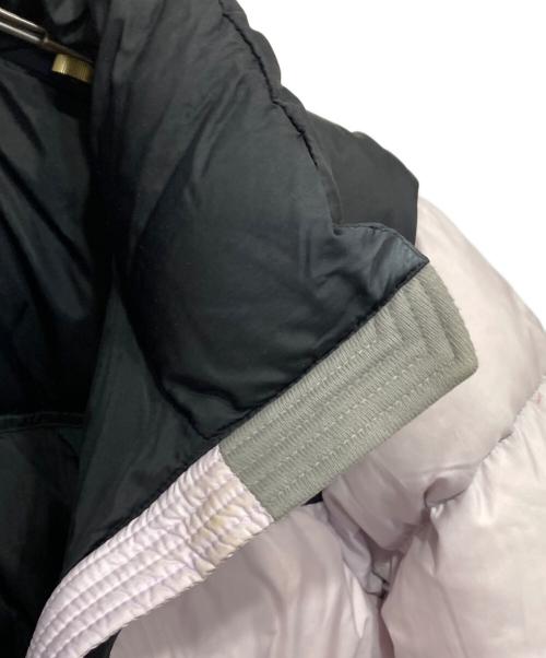 THE NORTH FACE（ザ ノース フェイス）THE NORTH FACE (ザ ノース フェイス) Short Nuptse Jacket ブラック×ラベンダー サイズ:Mの古着・服飾アイテム