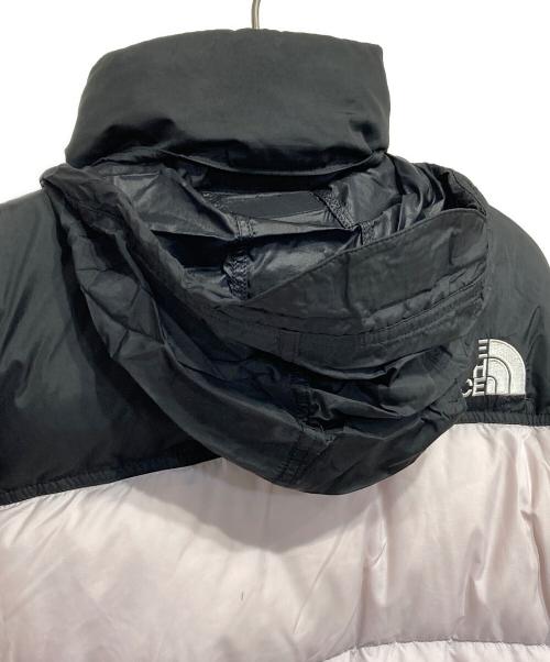 THE NORTH FACE（ザ ノース フェイス）THE NORTH FACE (ザ ノース フェイス) Short Nuptse Jacket ブラック×ラベンダー サイズ:Mの古着・服飾アイテム