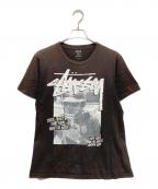 stussyステューシー）の古着「A TRIBE CALLED-プリントTシャツ」｜ブラック