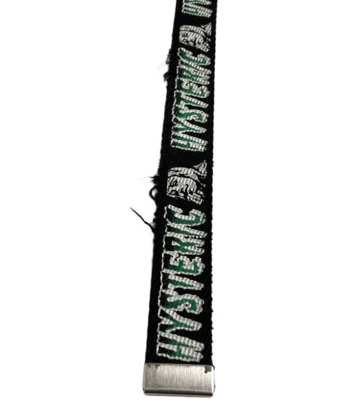 Hysteric Glamour（ヒステリックグラマー）Hysteric Glamour (ヒステリックグラマー) ロゴベルト グリーン×ブラックの古着・服飾アイテム