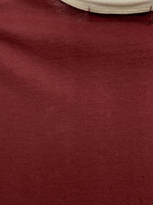 HER LIP TO（ハーリップトゥ）HER LIP TO (ハーリップトゥ) Urban Basic Ringer Tee エンジ サイズ:Fの古着・服飾アイテム