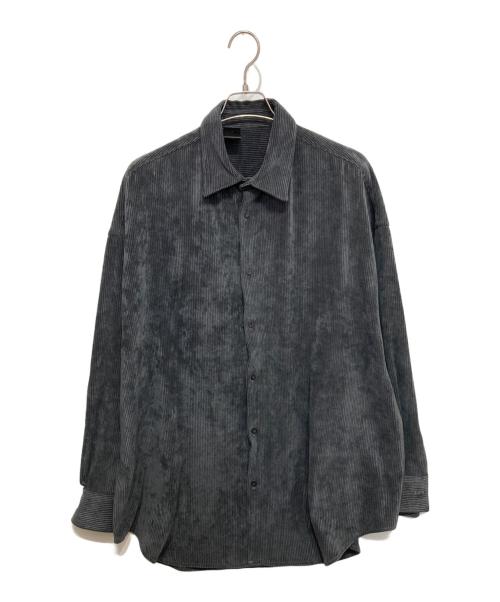 N.HOOLYWOOD（エヌ ハリウッド）N.HOOLYWOOD (エヌ ハリウッド) コーデュロイシャツ ブラック サイズ:40の古着・服飾アイテム